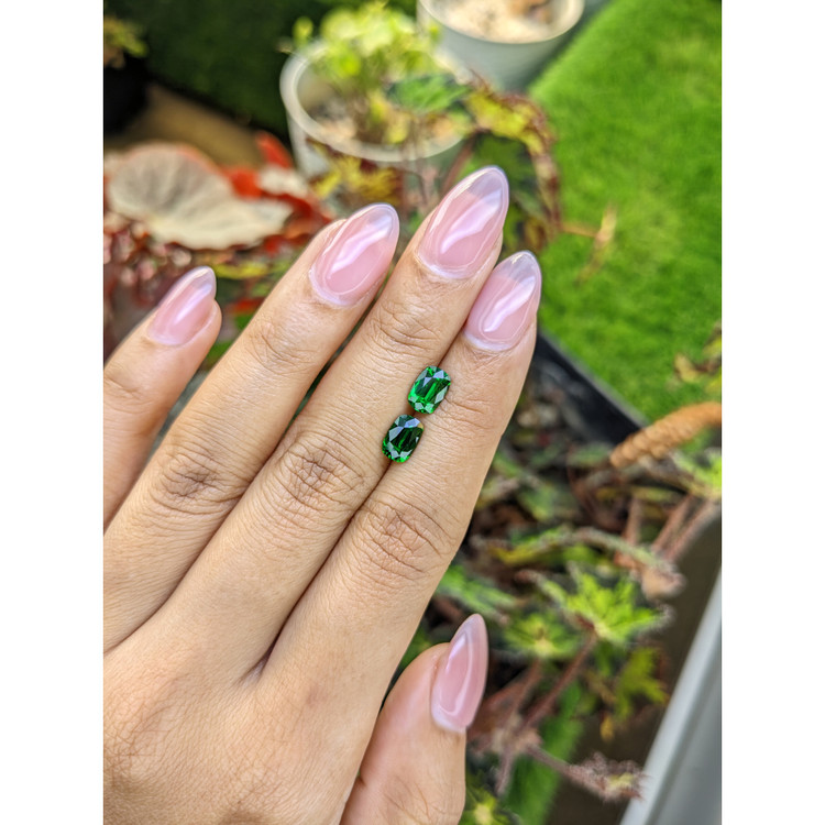 2.21 Ct.Tw. Tsavorite Garnet Pair from Madagascar
