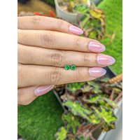0.82&nbsp;Ct.Tw.Total Carat Weight Tsavorite Garnet Pair from Madagascar Life Style