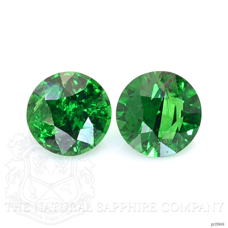 0.56 Ct.Tw. Tsavorite Garnet Pair from Madagascar