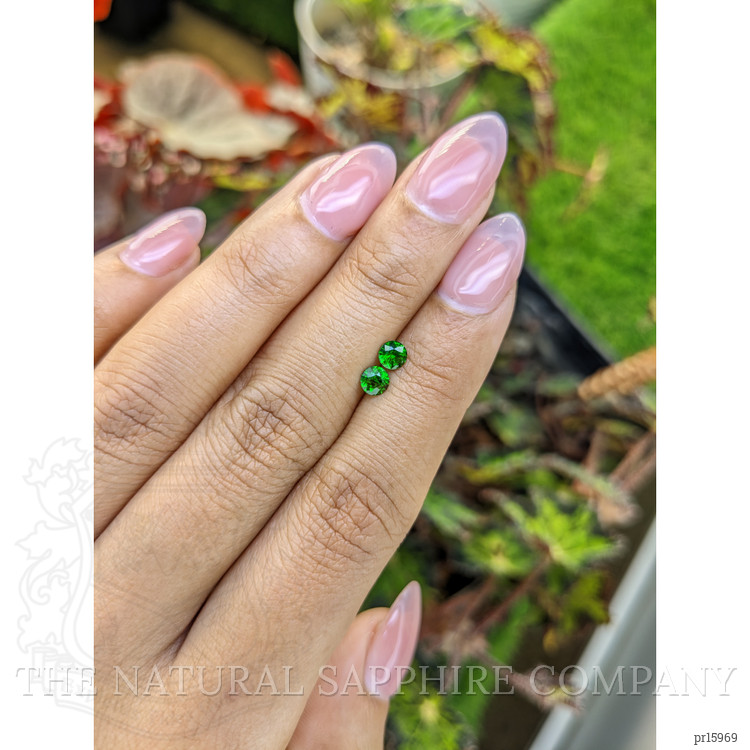 0.56 Ct.Tw. Tsavorite Garnet Pair from Madagascar