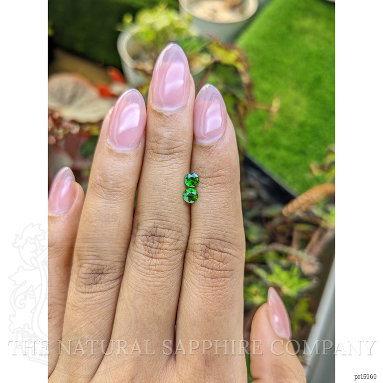 0.56 Ct.Tw. Tsavorite Garnet Pair from Madagascar