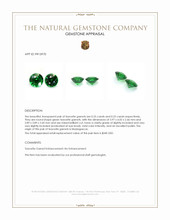 0.50&nbsp;Ct.Tw.Total Carat Weight Tsavorite Garnet Pair from Madagascar Appraisal