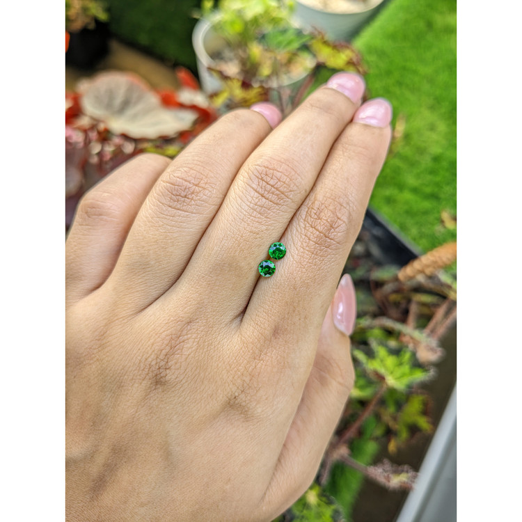 0.50 Ct.Tw. Tsavorite Garnet Pair from Madagascar