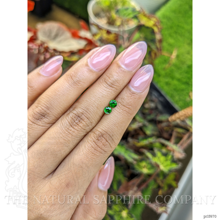 0.50 Ct.Tw. Tsavorite Garnet Pair from Madagascar