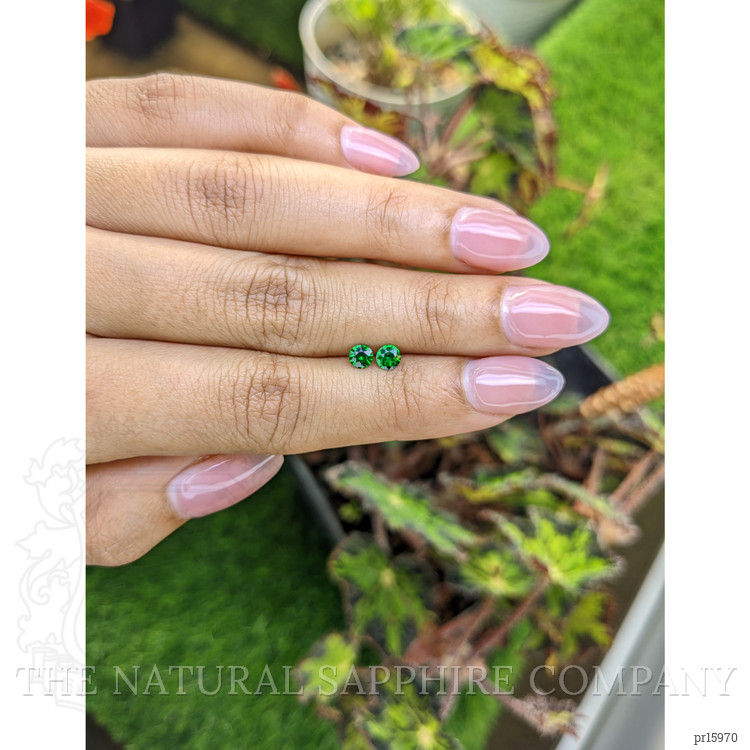 0.50 Ct.Tw. Tsavorite Garnet Pair from Madagascar
