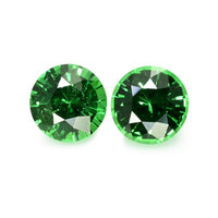0.53 Ct.Tw.Total Carat Weight Tsavorite Garnet Pair from Madagascar Video