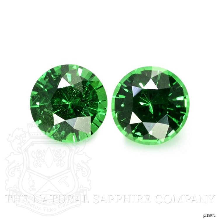 0.53 Ct.Tw. Tsavorite Garnet Pair from Madagascar
