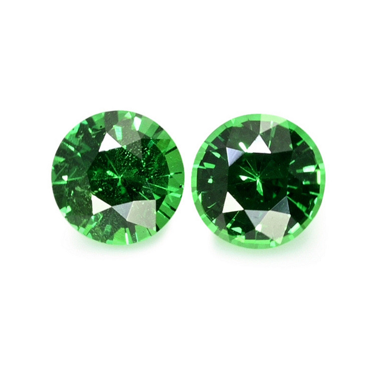 0.53 Ct.Tw. Tsavorite Garnet Pair from Madagascar