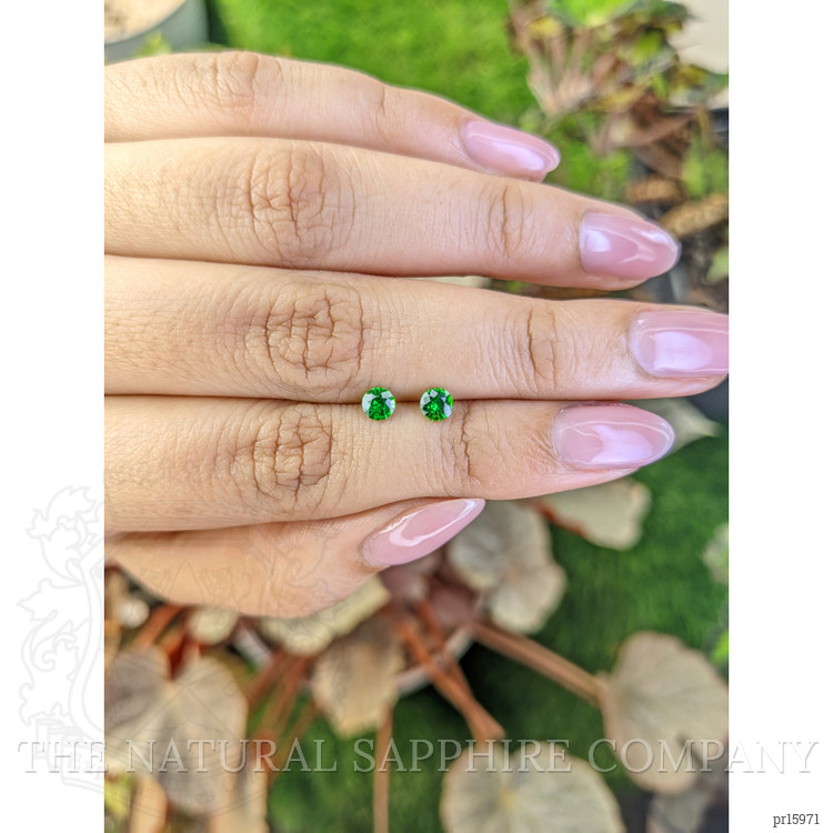 0.53 Ct.Tw. Tsavorite Garnet Pair from Madagascar