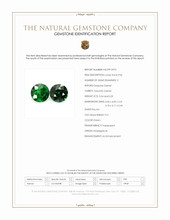 0.49 Ct.Tw.Total Carat Weight Tsavorite Garnet Pair from Madagascar Scan Report