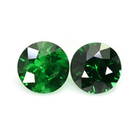 0.49 Ct.Tw.Total Carat Weight Tsavorite Garnet Pair from Madagascar Video