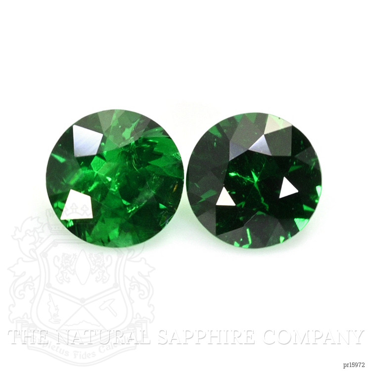 0.49 Ct.Tw. Tsavorite Garnet Pair from Madagascar