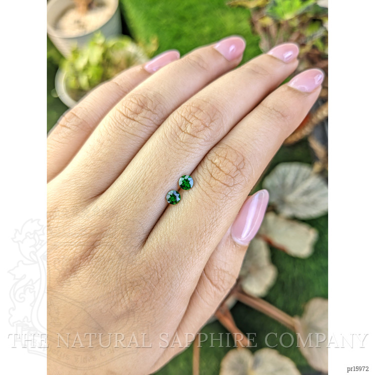 0.49 Ct.Tw. Tsavorite Garnet Pair from Madagascar