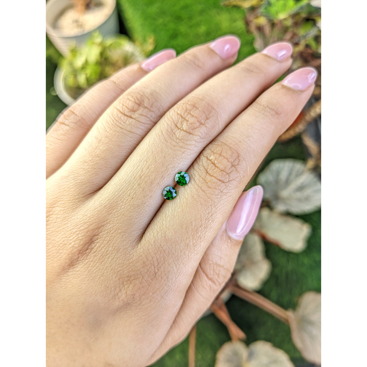 0.49 Ct.Tw. Tsavorite Garnet Pair from Madagascar