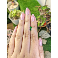 0.49 Ct.Tw.Total Carat Weight Tsavorite Garnet Pair from Madagascar Life Style