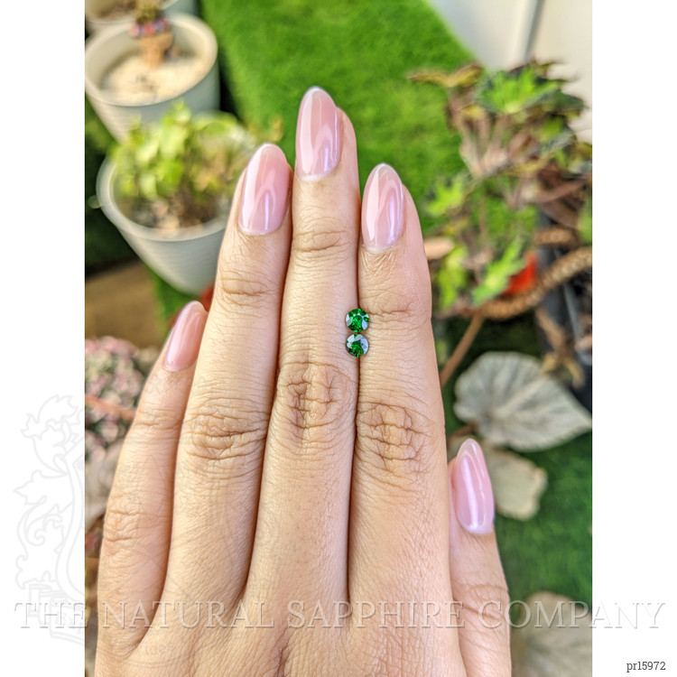 0.49 Ct.Tw. Tsavorite Garnet Pair from Madagascar