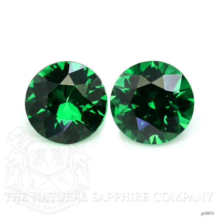 0.53 Ct.Tw. Tsavorite Garnet Pair from Madagascar
