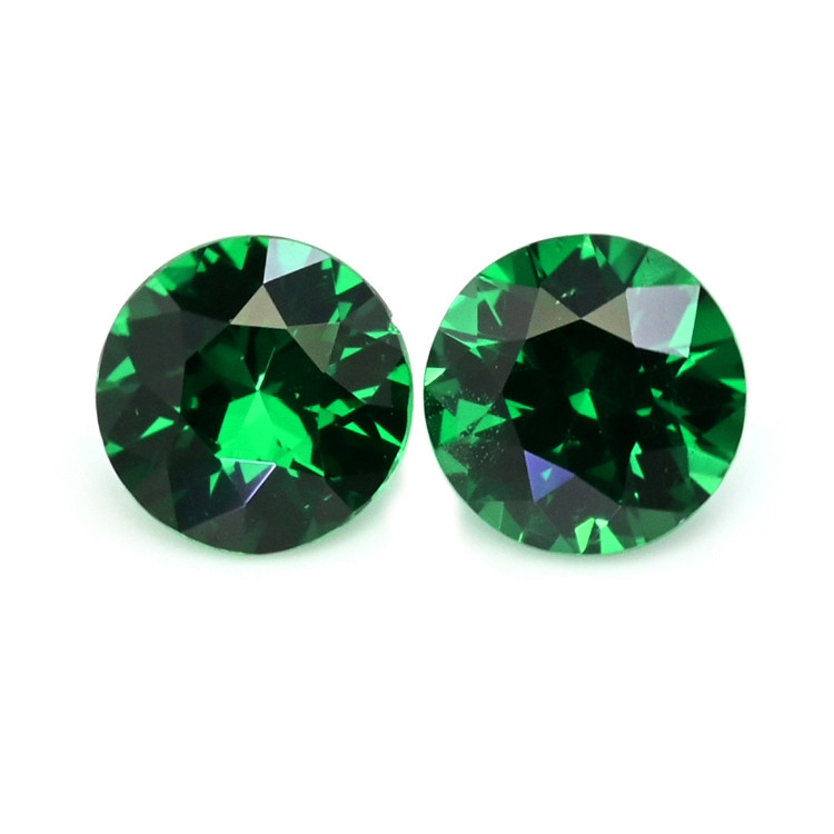 0.53 Ct.Tw. Tsavorite Garnet Pair from Madagascar