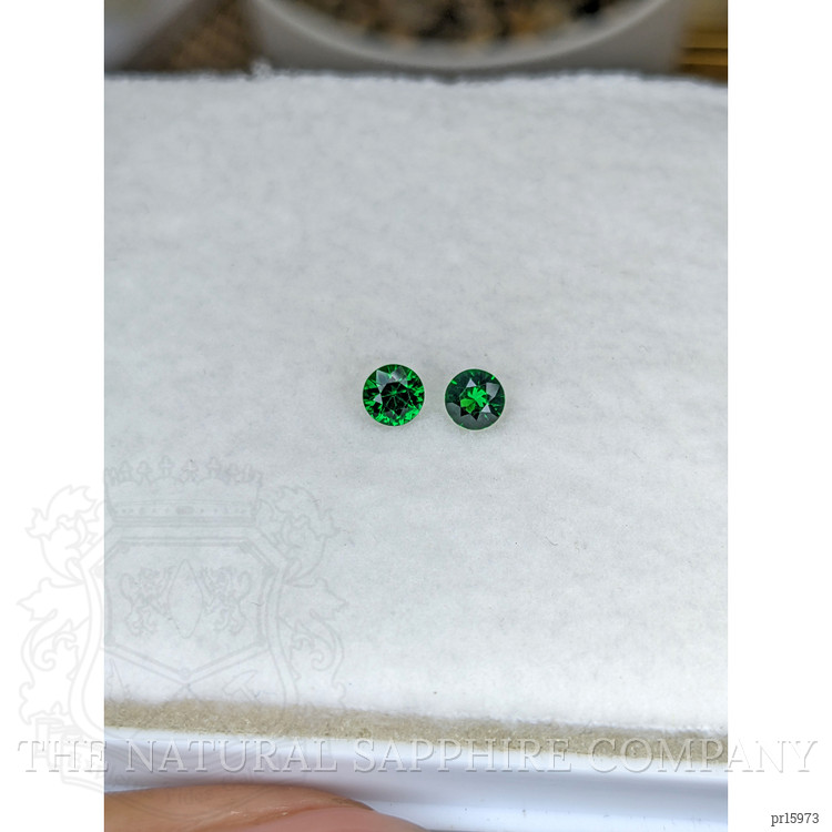 0.53 Ct.Tw. Tsavorite Garnet Pair from Madagascar