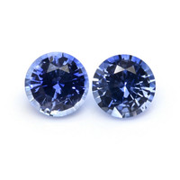 1.25&nbsp;Ct.Tw.Total Carat Weight Blue Sapphire Pair from Ceylon (Sri Lanka) Video