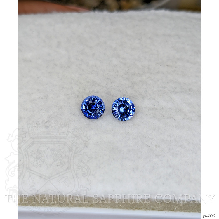 1.25 Ct.Tw. Blue Sapphire Pair from Ceylon (Sri Lanka)