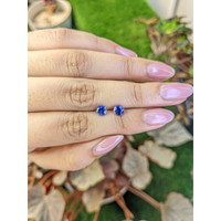 1.25&nbsp;Ct.Tw.Total Carat Weight Blue Sapphire Pair from Ceylon (Sri Lanka) Life Style