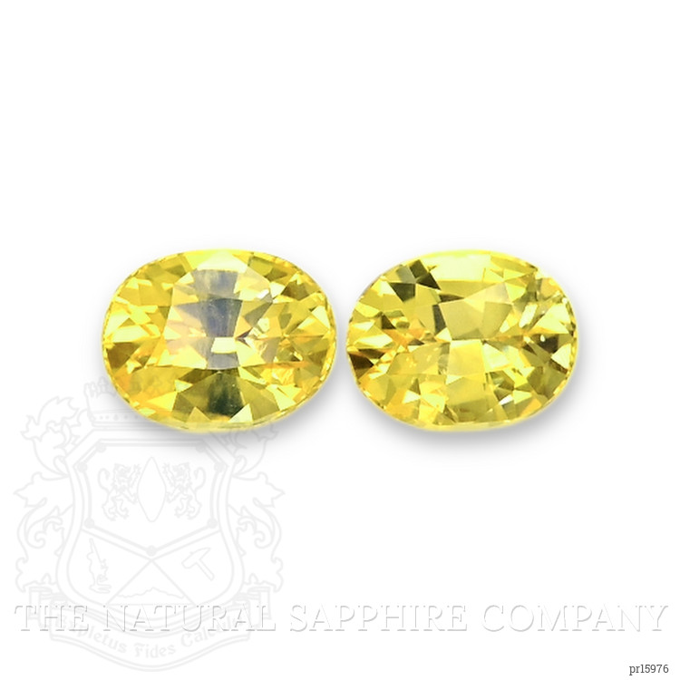 1.24 Ct.Tw. Yellow Sapphire Pair from Ceylon (Sri Lanka)