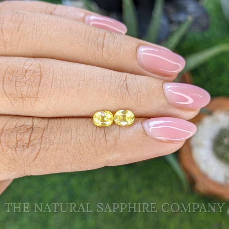 1.24 Ct.Tw. Yellow Sapphire Pair from Ceylon (Sri Lanka)