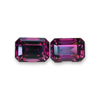 2.62&nbsp;Ct.Tw.Total Carat Weight Purplish Pink Garnet Pair from Ceylon (Sri Lanka) Video