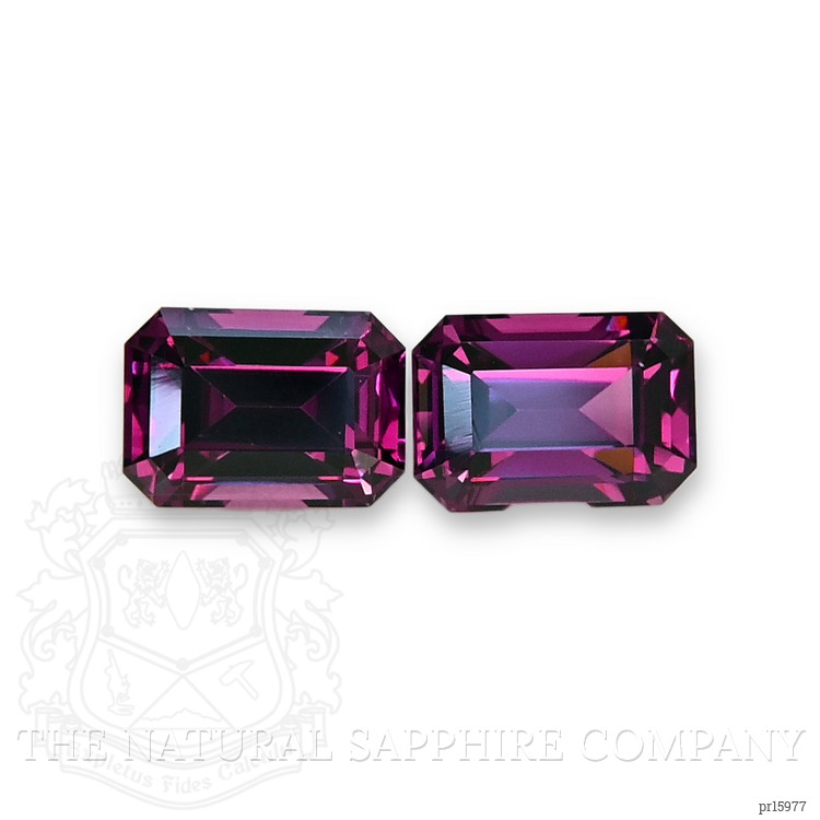 2.62 Ct.Tw. Purplish Pink Garnet Pair from Ceylon (Sri Lanka)