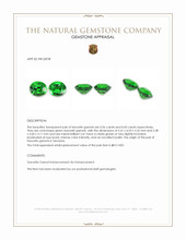1.16&nbsp;Ct.Tw.Total Carat Weight Tsavorite Garnet Pair from Tanzania Appraisal