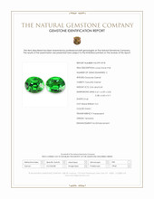 1.16 Ct.Tw.Total Carat Weight Tsavorite Garnet Pair from Tanzania Scan Report