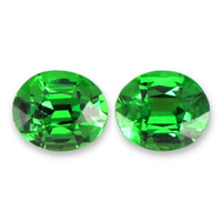 1.16 Ct.Tw.Total Carat Weight Tsavorite Garnet Pair from Tanzania Video