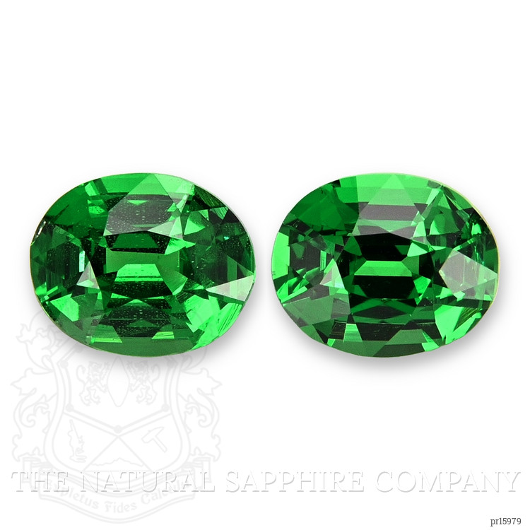 1.27 Ct.Tw. Tsavorite Garnet Pair from Tanzania