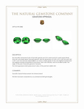 1.18&nbsp;Ct.Tw.Total Carat Weight Tsavorite Garnet Pair from Tanzania Appraisal