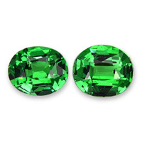 1.18 Ct.Tw.Total Carat Weight Tsavorite Garnet Pair from Tanzania Video