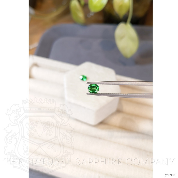 1.18 Ct.Tw. Tsavorite Garnet Pair from Tanzania