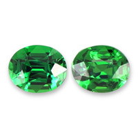 1.25&nbsp;Ct.Tw.Total Carat Weight Tsavorite Garnet Pair from Tanzania Video