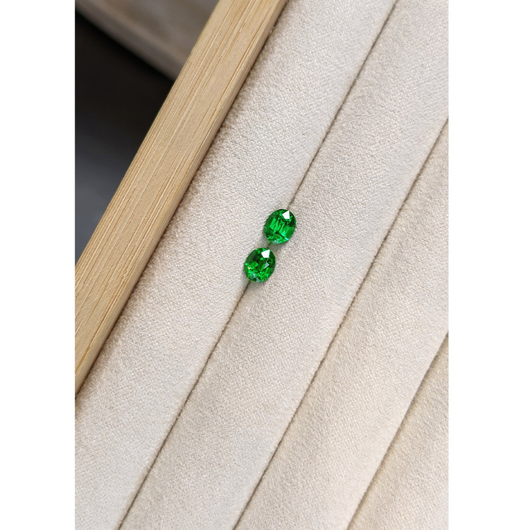 1.25 Ct.Tw. Tsavorite Garnet Pair from Tanzania