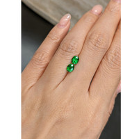 1.25 Ct.Tw.Total Carat Weight Tsavorite Garnet Pair from Tanzania Life Style