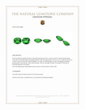 1.08&nbsp;Ct.Tw.Total Carat Weight Tsavorite Garnet Pair from Tanzania Appraisal