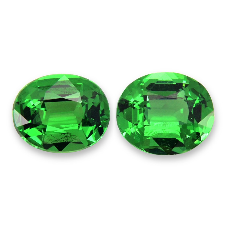 1.08 Ct.Tw. Tsavorite Garnet Pair from Tanzania