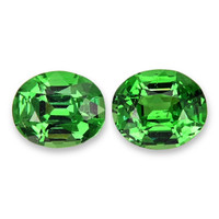 1.26 Ct.Tw.Total Carat Weight Tsavorite Garnet Pair from Tanzania Video