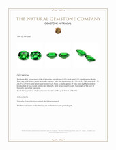1.14 Ct.Tw.Total Carat Weight Tsavorite Garnet Pair from Tanzania Appraisal