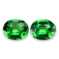 1.14&nbsp;Ct.Tw.Total Carat Weight Tsavorite Garnet Pair from Tanzania Video