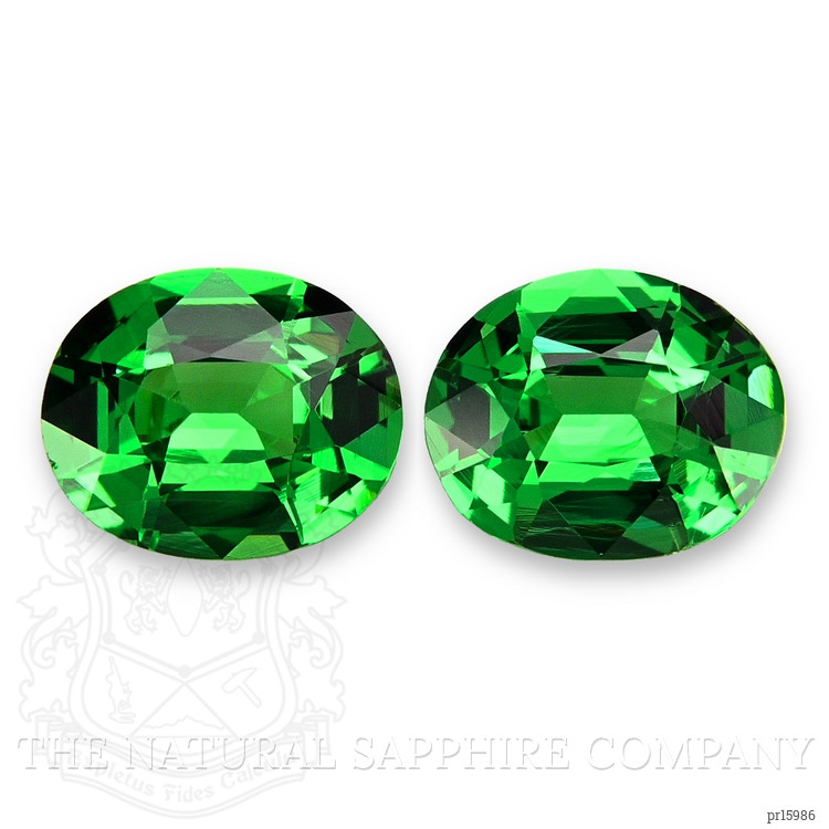 1.14 Ct.Tw. Tsavorite Garnet Pair from Tanzania