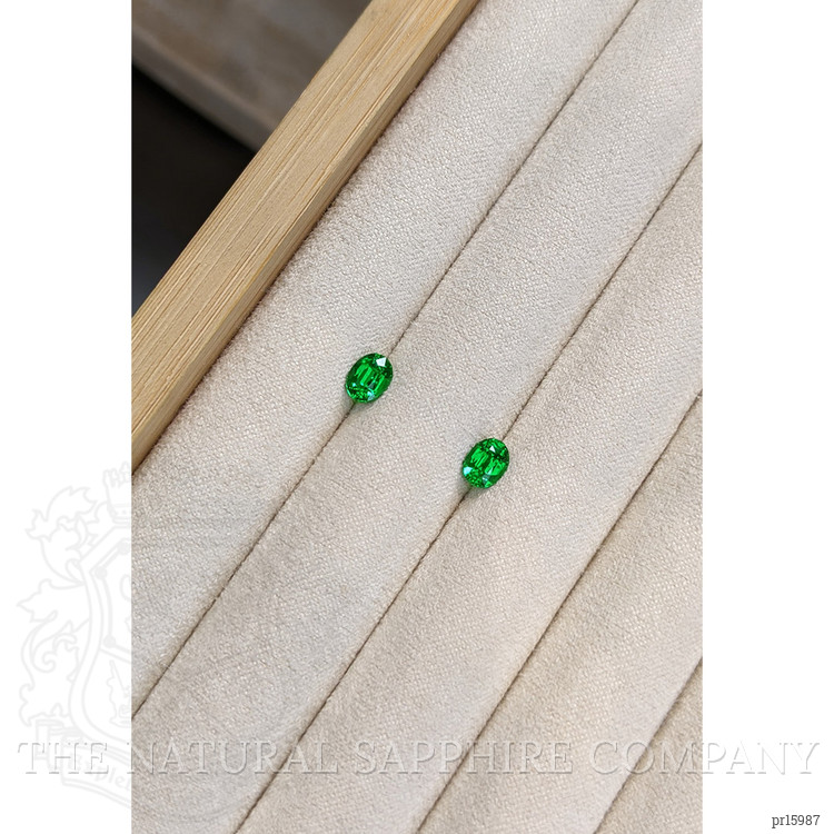 1.29 Ct.Tw. Tsavorite Garnet Pair from Tanzania