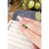 1.35 Ct.Tw.Total Carat Weight Tsavorite Garnet Pair from Tanzania Life Style
