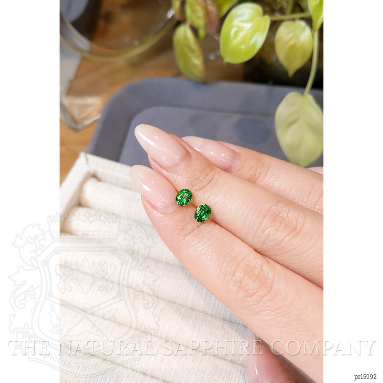 1.35 Ct.Tw. Tsavorite Garnet Pair from Tanzania