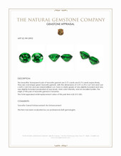1.45 Ct.Tw.Total Carat Weight Tsavorite Garnet Pair from Tanzania Appraisal